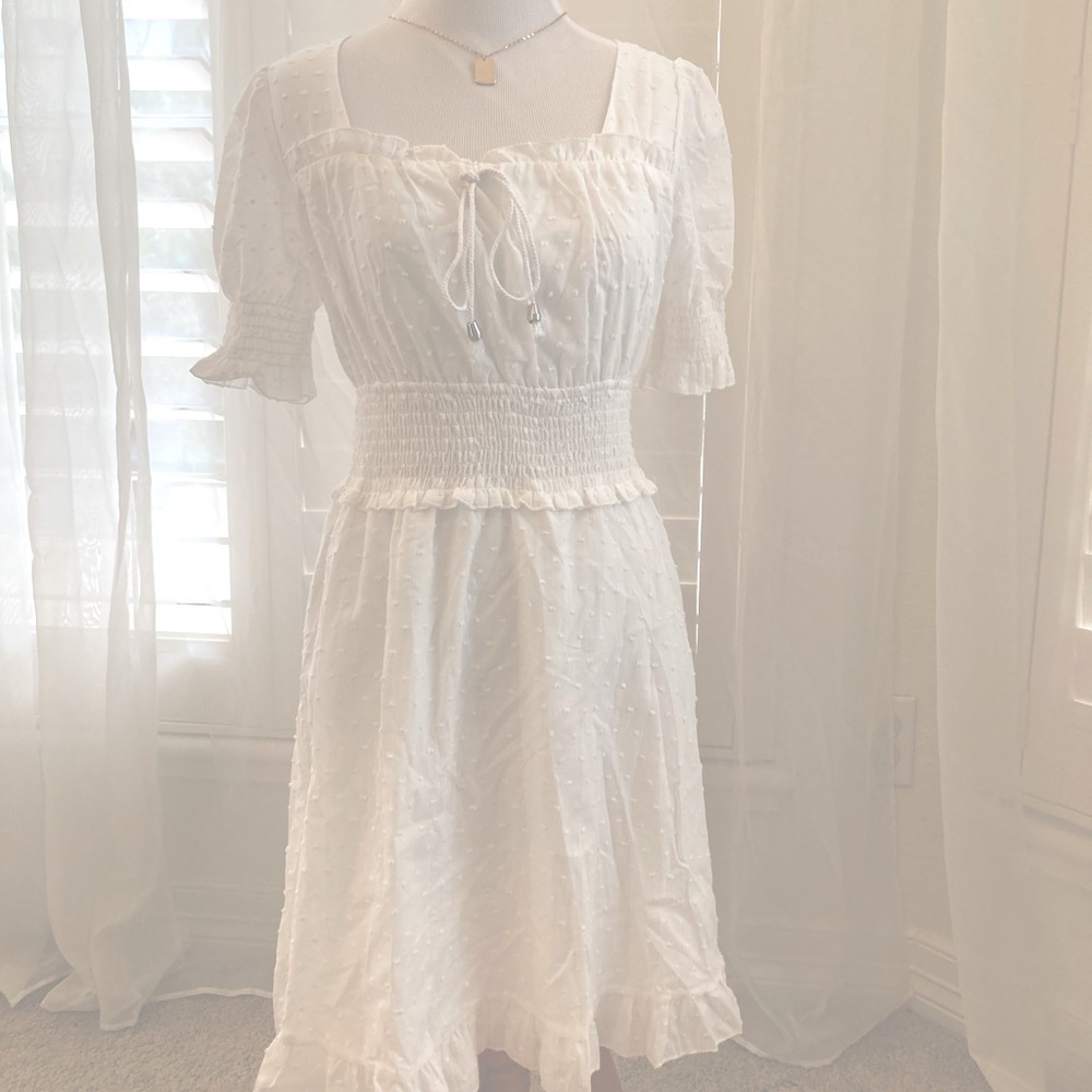 XS/S white cotton dress